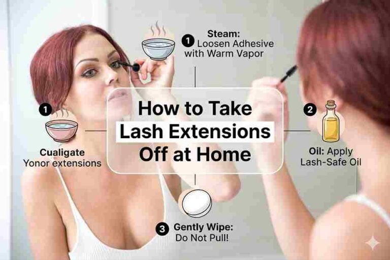How to Take Lash Extensions Off at Home